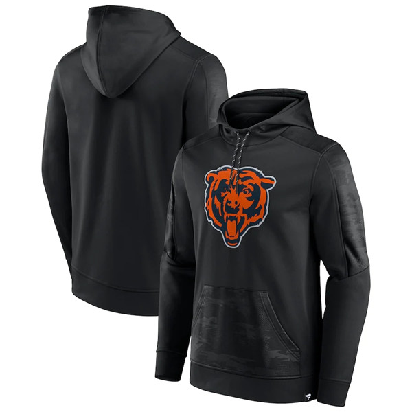Men's Chicago Bears Black On The Ball Pullover Hoodie
